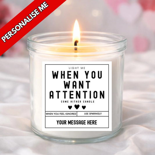 funny replacement candle labels which can be customised with your own message and name, great way to create a cheap crafted gift and funny too
