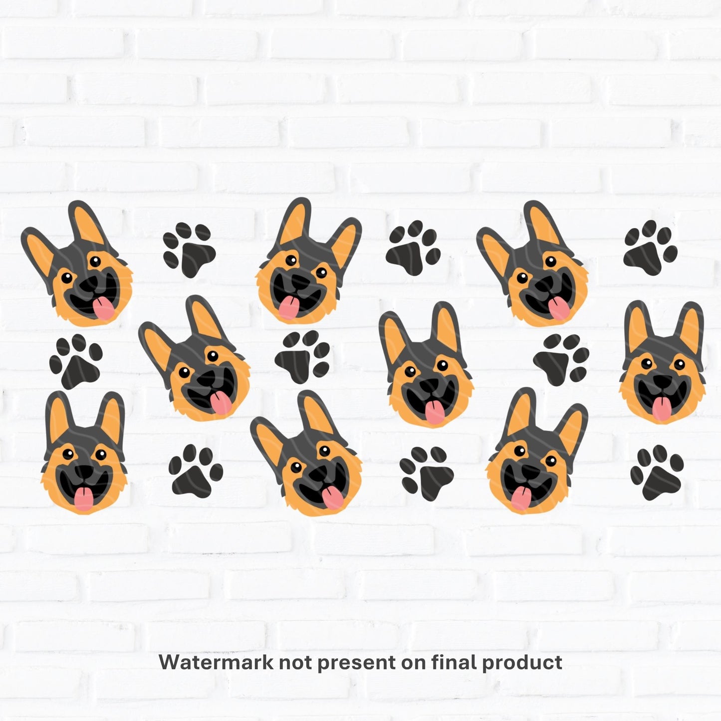 German Shepherd | UV DTF Wrap