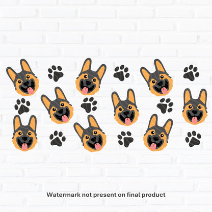 German Shepherd | UV DTF Wrap