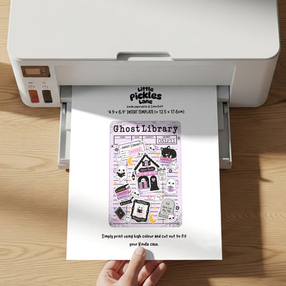 Ghost Library Kindle Insert | Digital Download