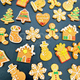 gingerbread flatback resin charms