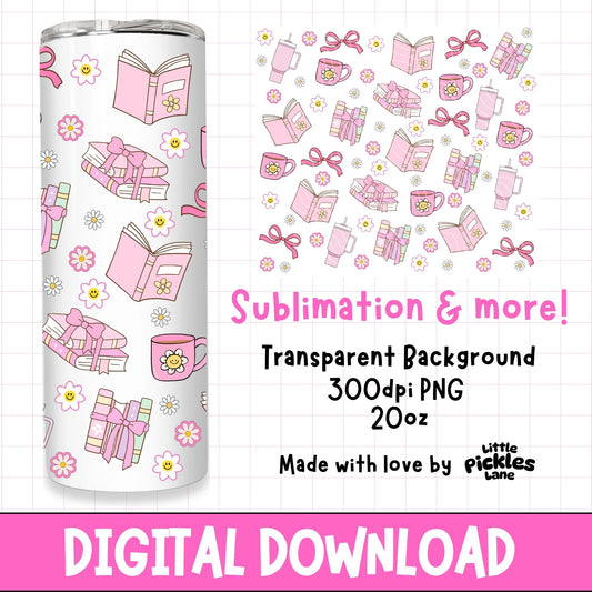 A Girl & Her Books | Digital Download