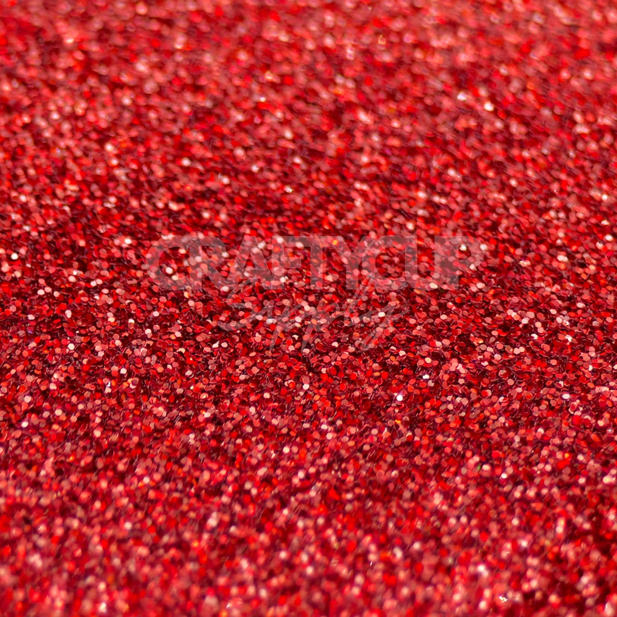 crafting glitter red fine