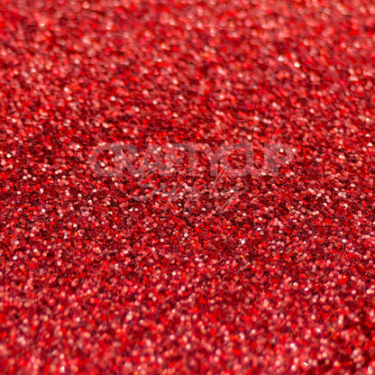 crafting glitter red fine