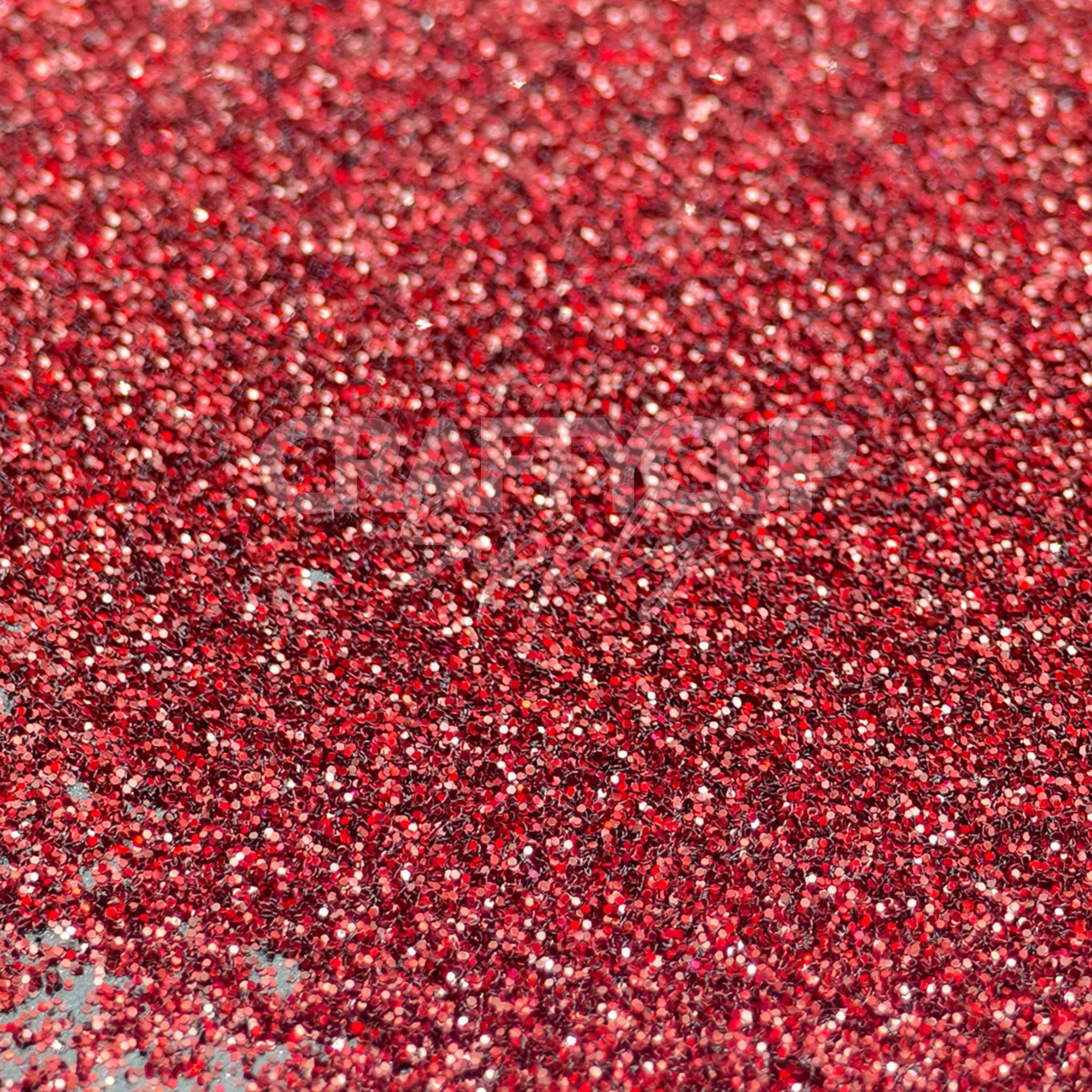 red fine glitters for crafting