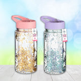 glitter water bottles