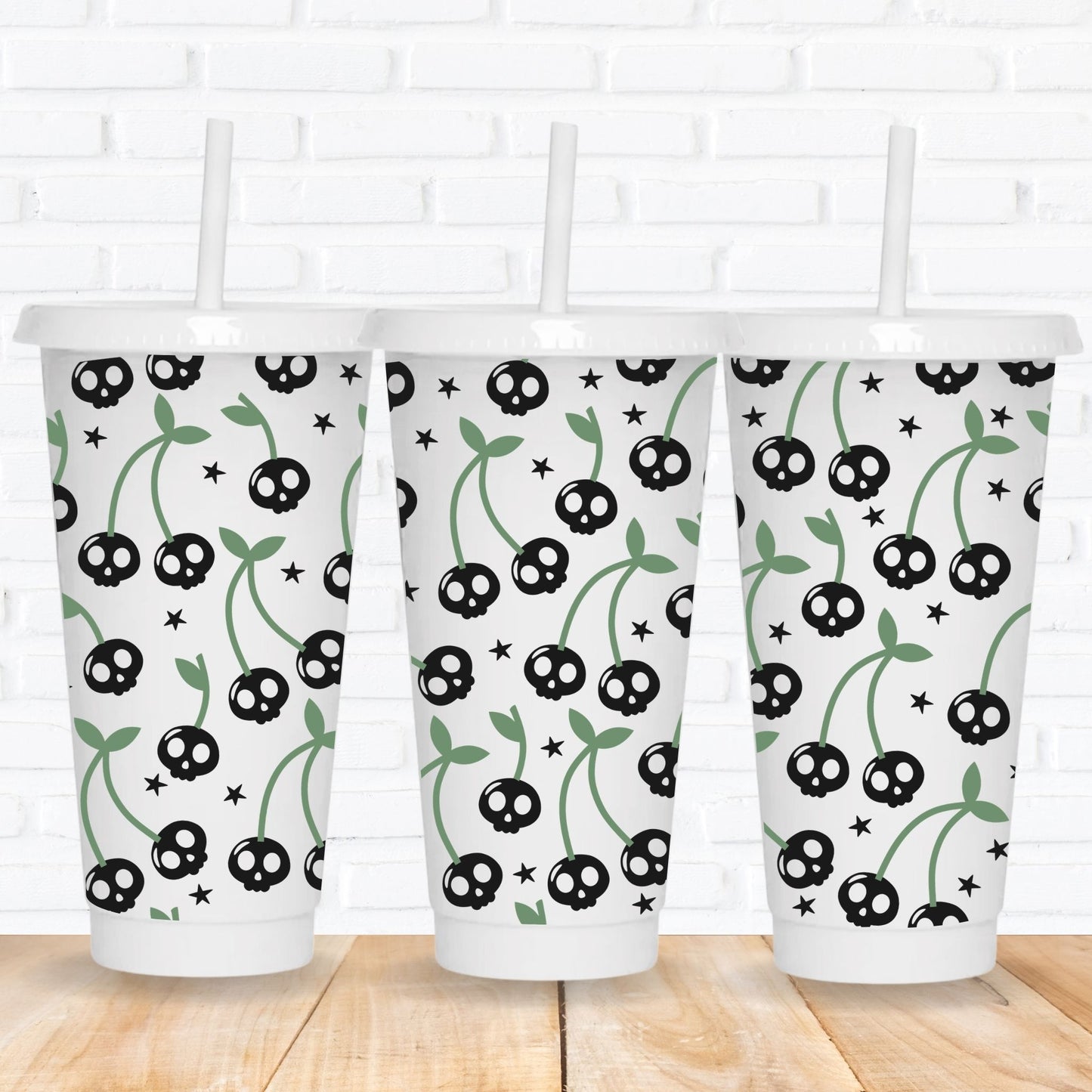 Cherry Skulls | UV DTF Wrap