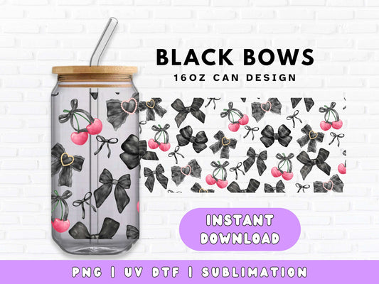 Black Bows & Cherries | Digital Download