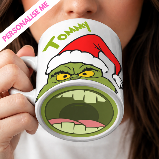 Miserable Big Mouth Mug | Personalised UV DTF