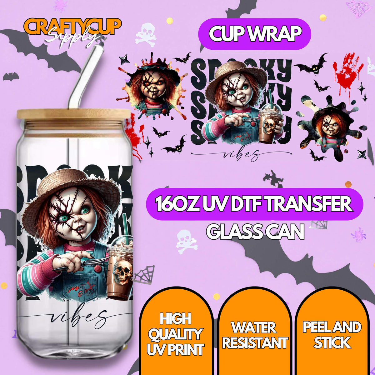 chuckle halloween cup wraps