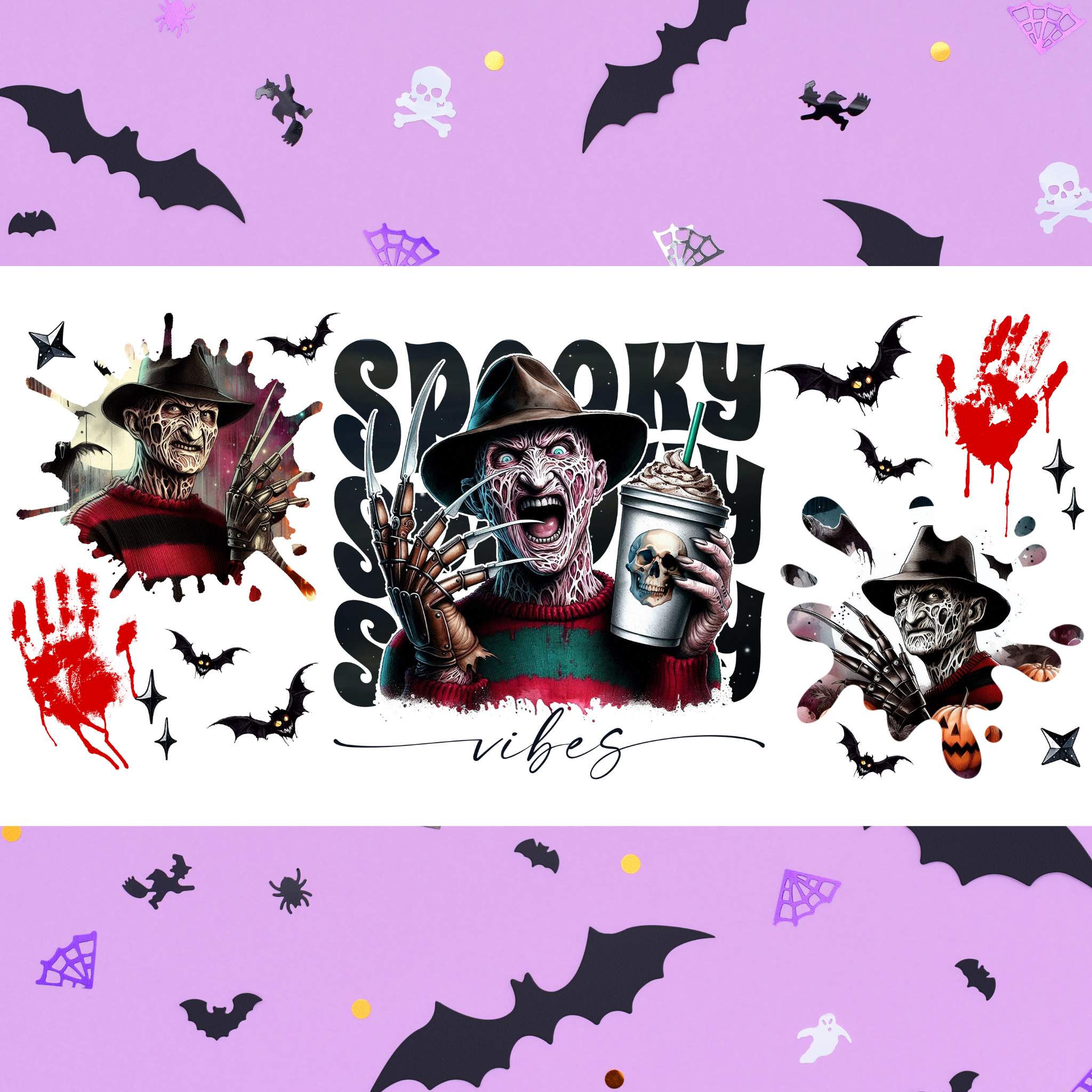 spooky halloween dtf prints