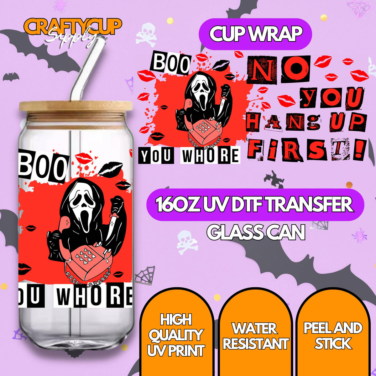 Boo! You Hang Up | UV DTF Wrap