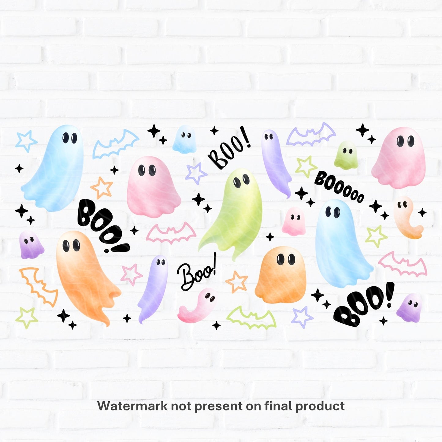Spooky Ghosts | UV DTF Wrap