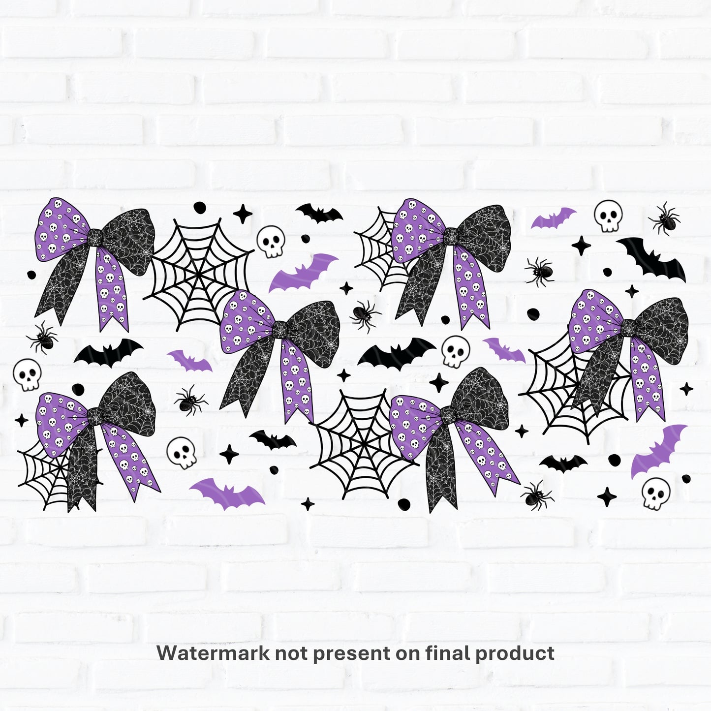 Coquette Skulls | UV DTF Wrap
