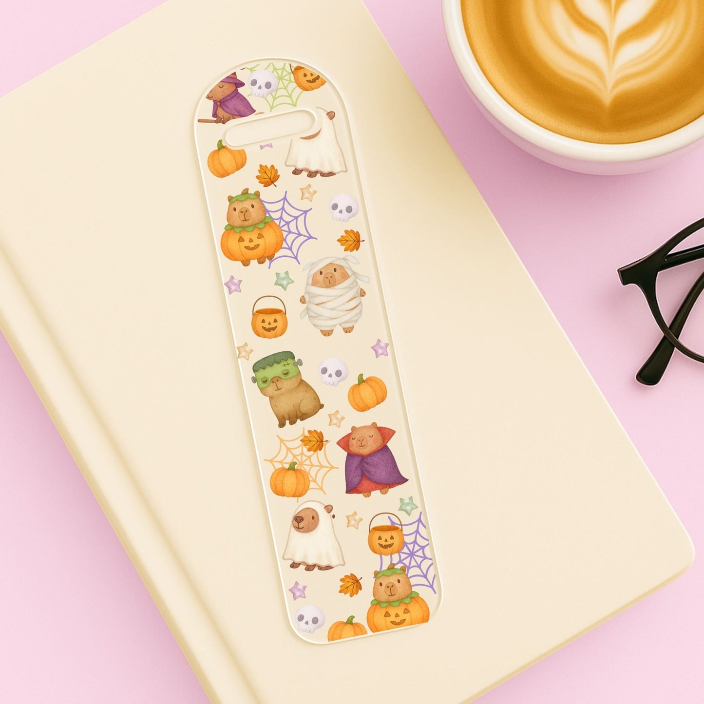 Capybara Halloween | Bookmark UV DTF
