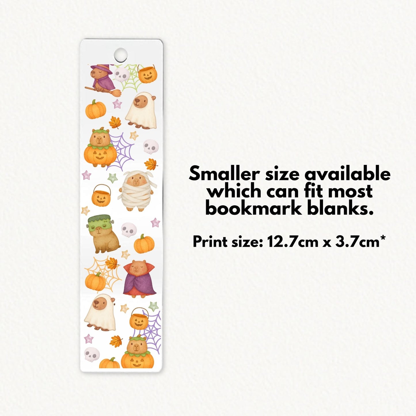 Capybara Halloween | Bookmark UV DTF