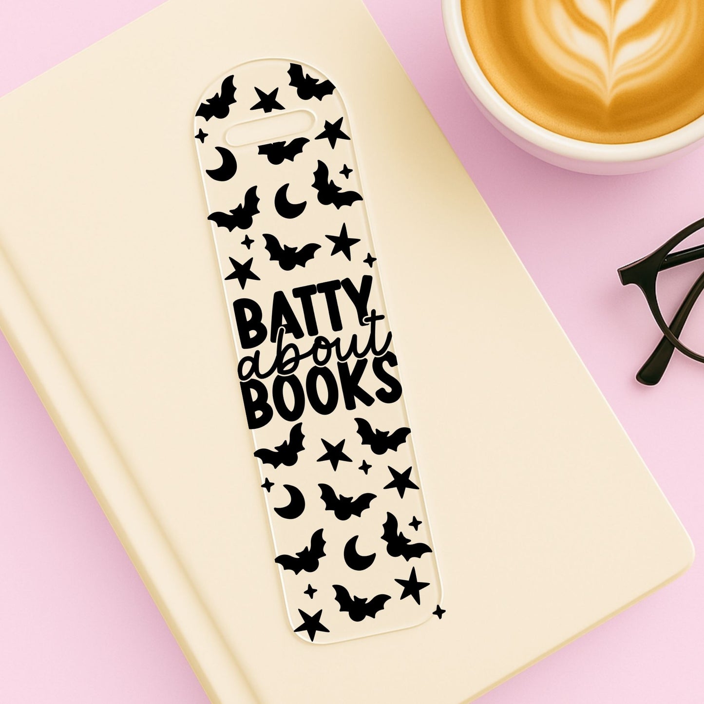 Batty About Books | Bookmark UV DTF