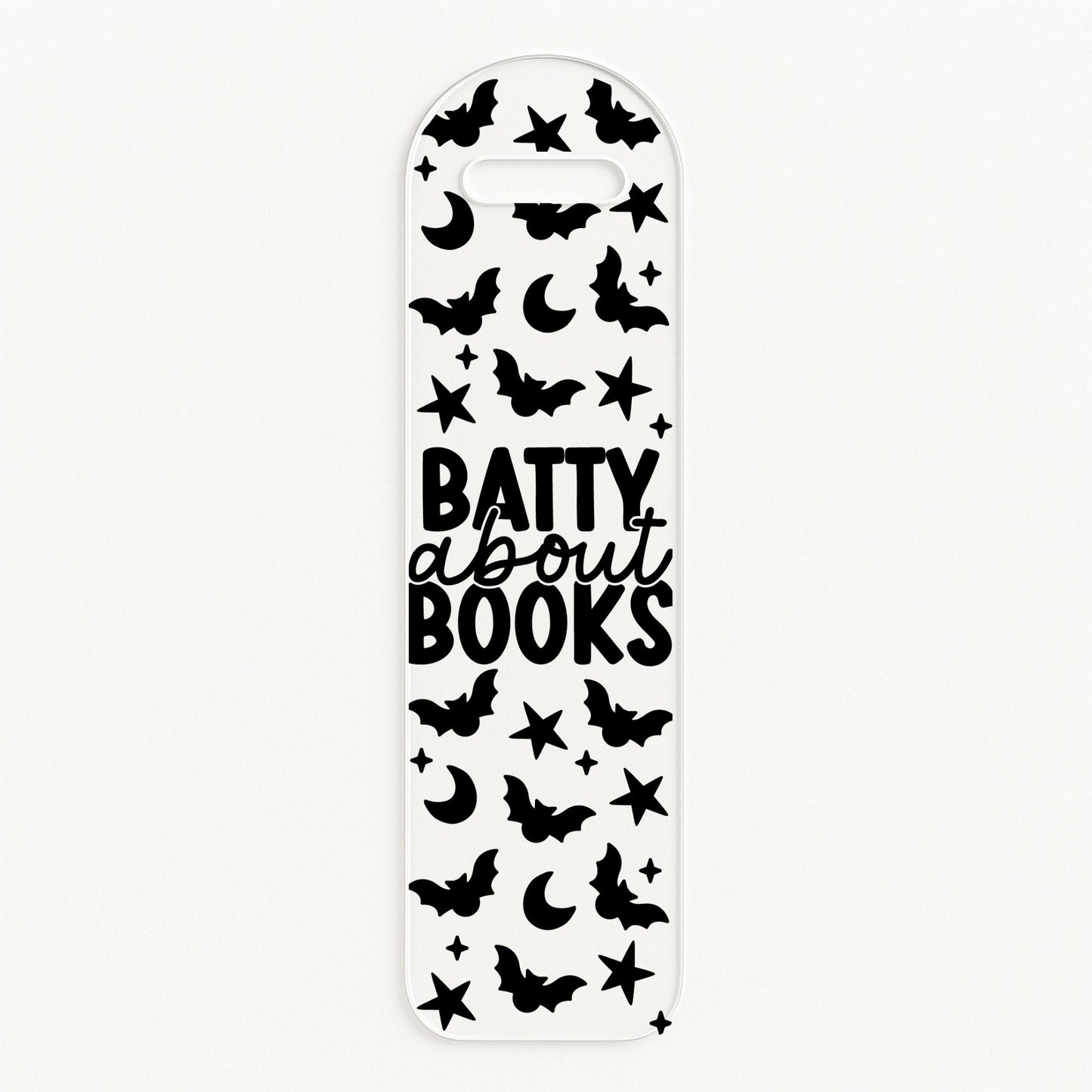 Batty About Books | Bookmark UV DTF