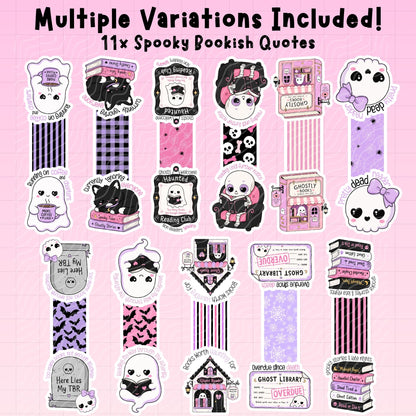 Gothic Girl Magnetic Bookmark Bundle | Digital Download