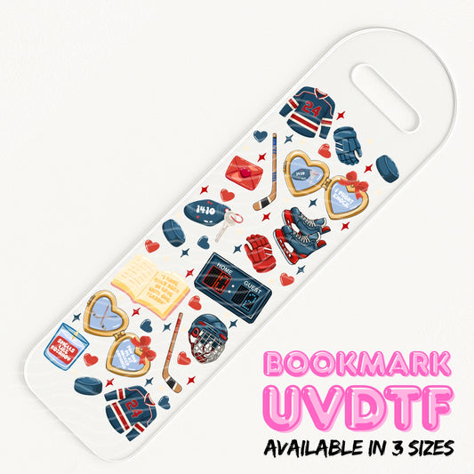 Hockey Romance | Bookmark UV DTF