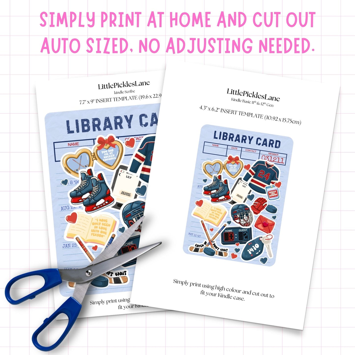 Hockey Romance Kindle Insert | Digital Download
