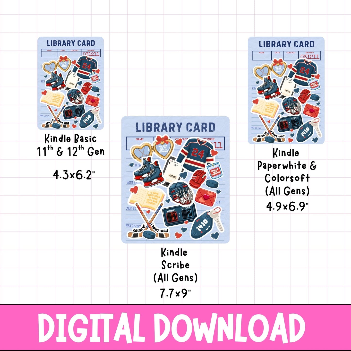 Hockey Romance Kindle Insert | Digital Download