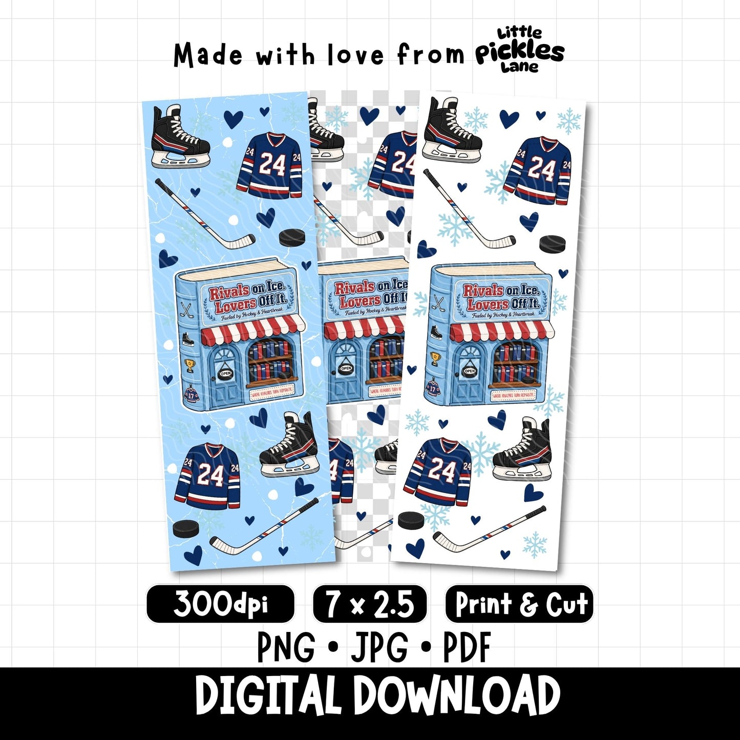 Hockey Romance Book Club | Bookmark Digital Download