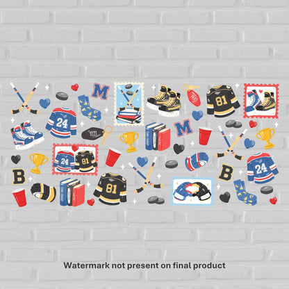Hockey Romance | UV DTF Wrap
