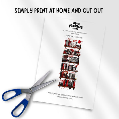 Horror Bookshelf | Bookmark Digital Download