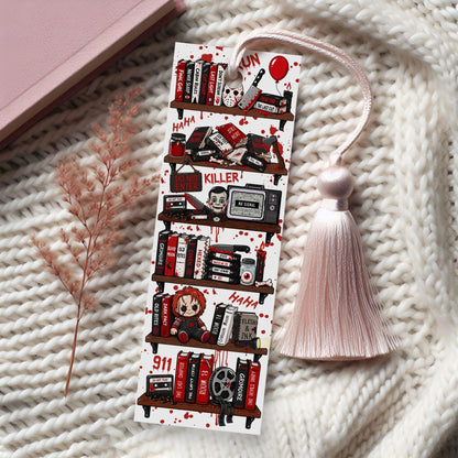 Horror Bookshelf | Bookmark Digital Download