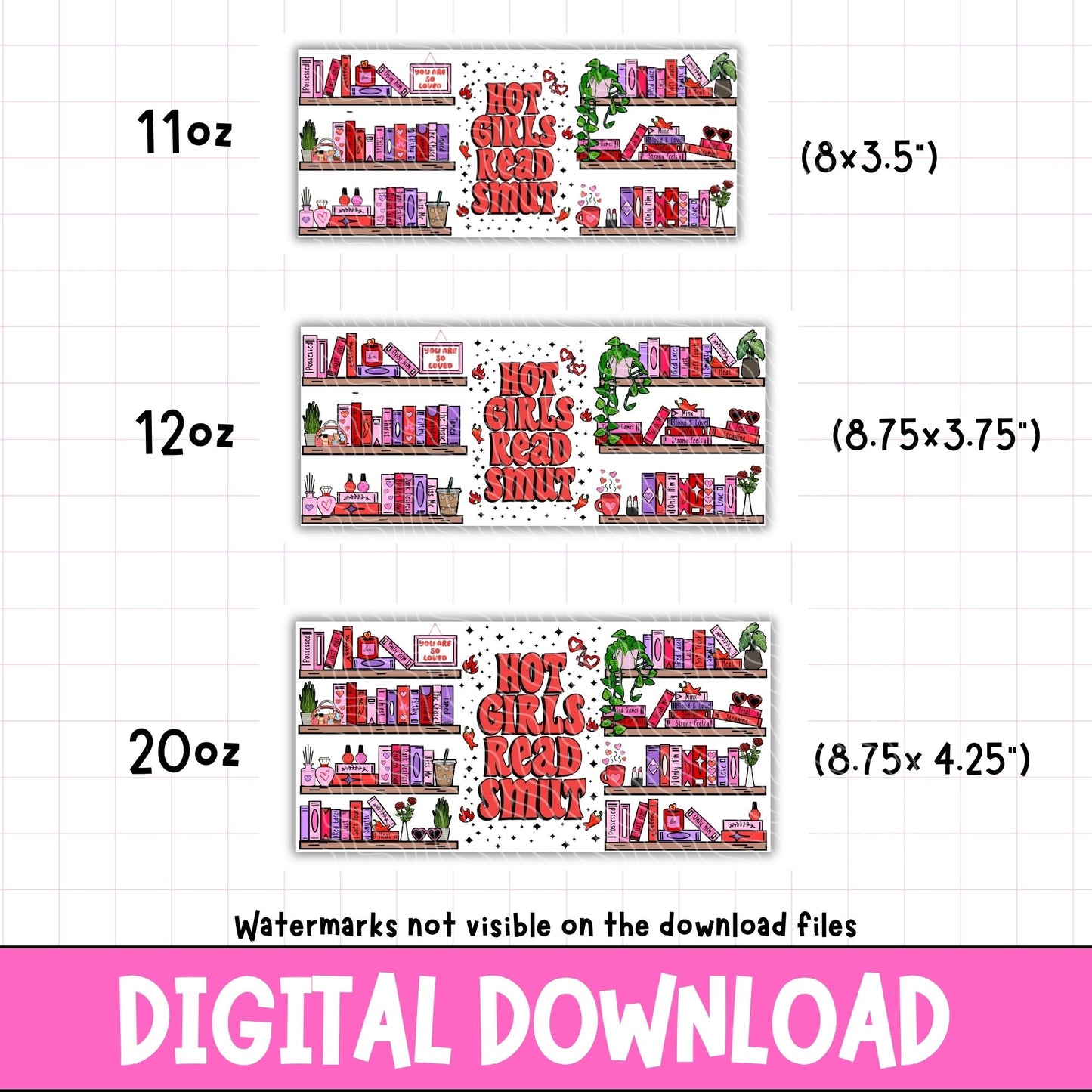 Smut Bookshelf | Digital Download