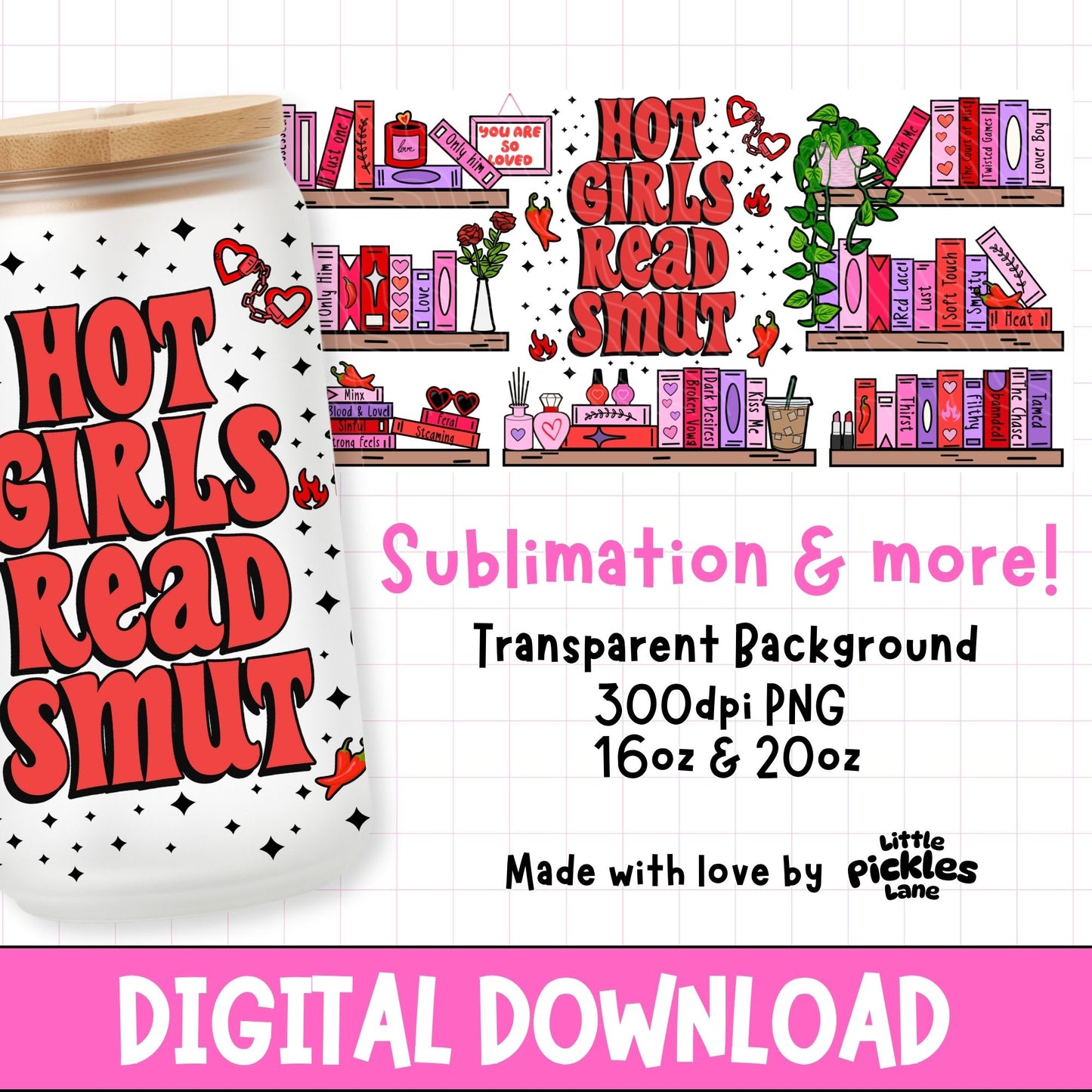 Smut Bookshelf | Digital Download