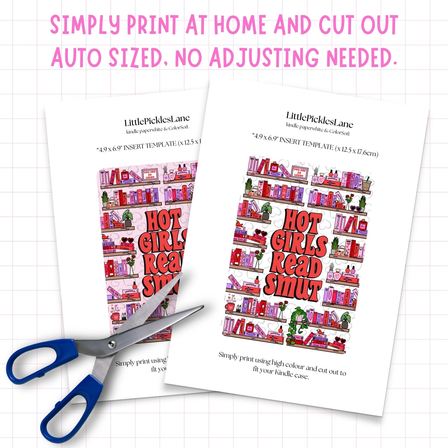 Hot Girls Read Smut Kindle Insert | Digital Download