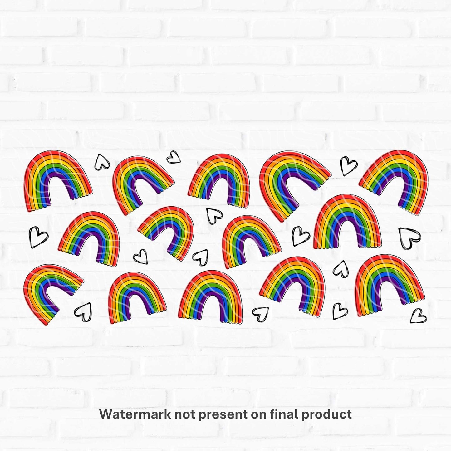 rainbow cup wraps for cans