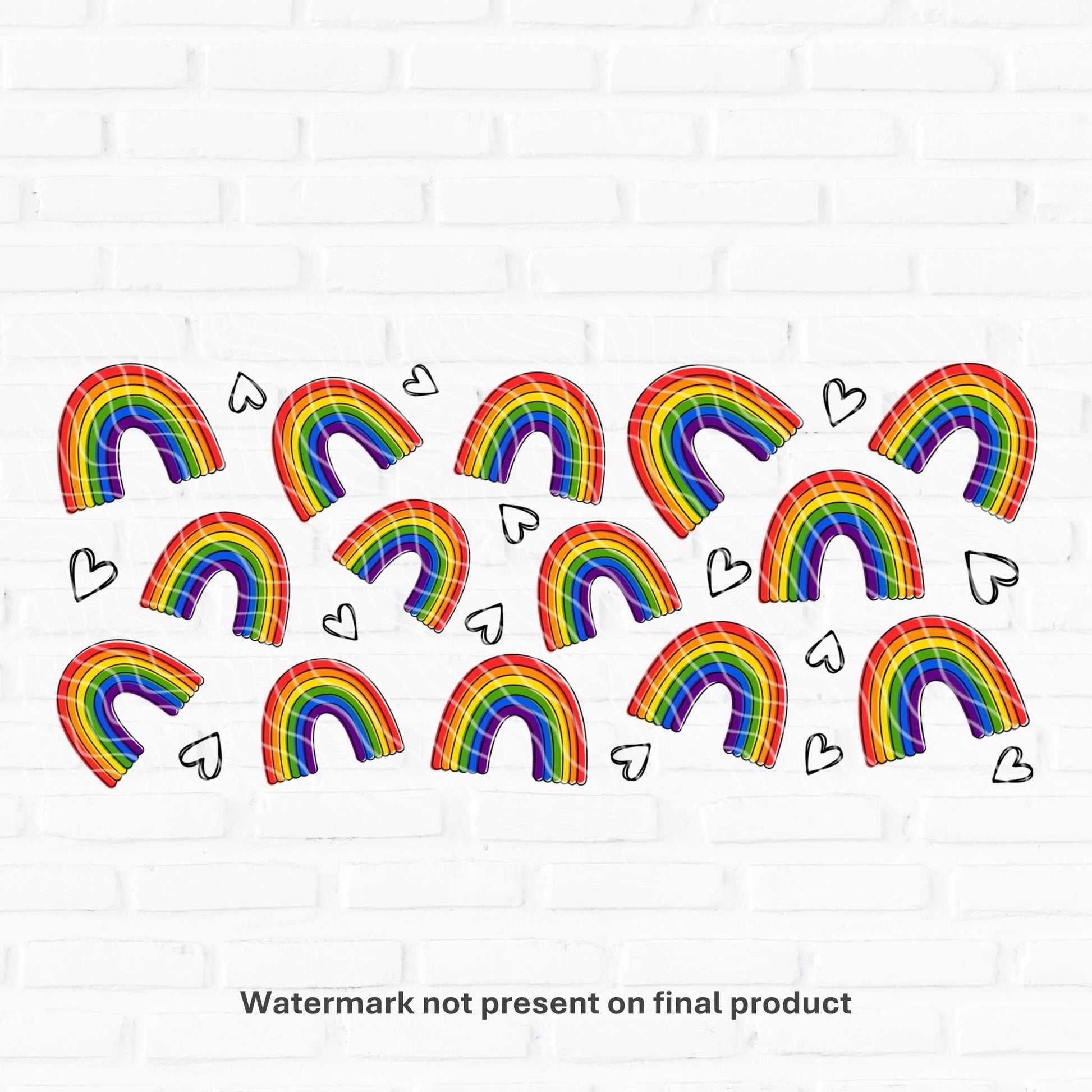 rainbow cup wraps for cans