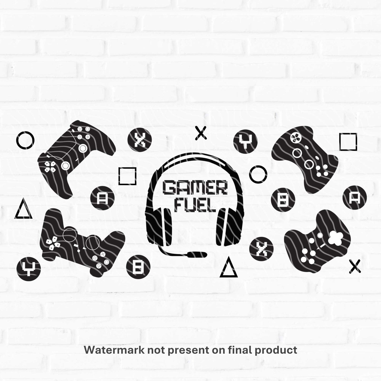 gamer gaming cup wraps