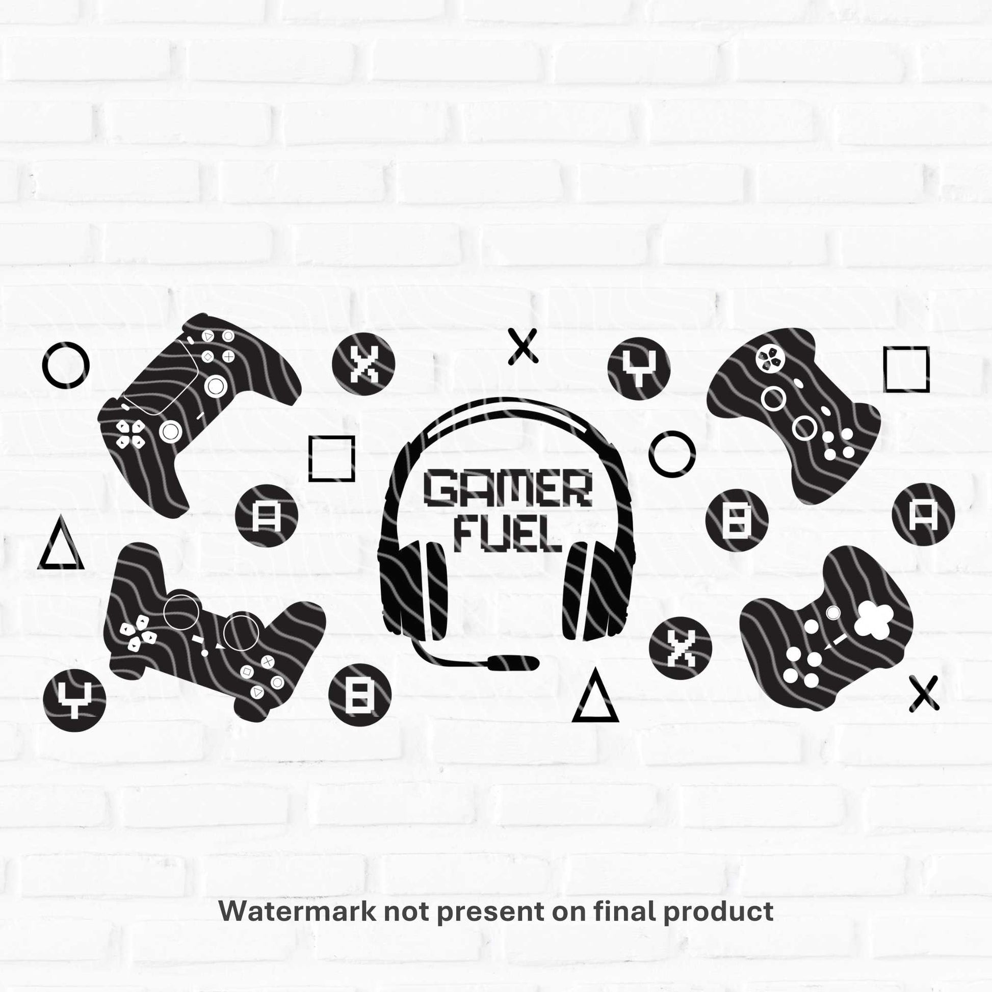 gamer gaming cup wraps