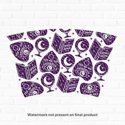 Spell Book | Cold Cup UV DTF Wrap