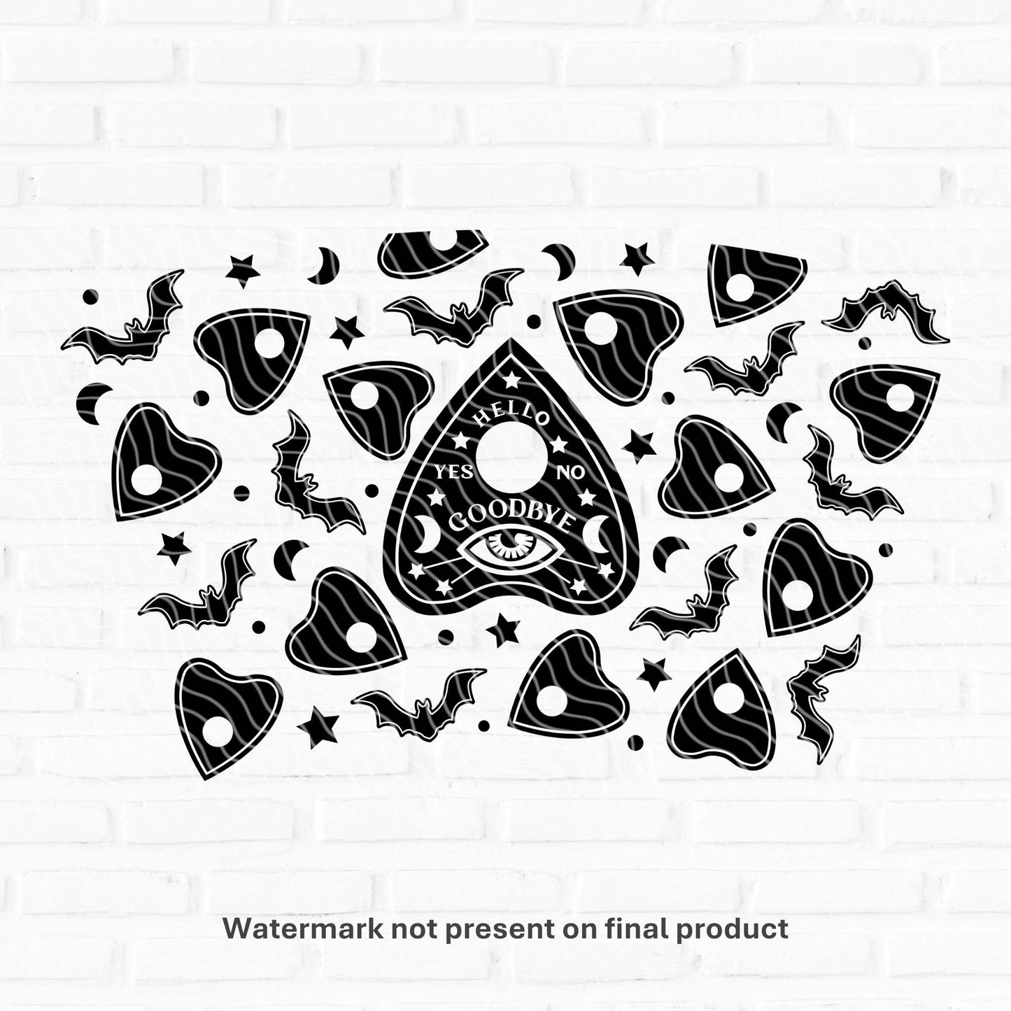Ouija | Cold Cup UV DTF Wrap