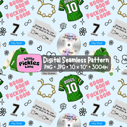 Boys of Tommen Seamless Pattern | Digital Download