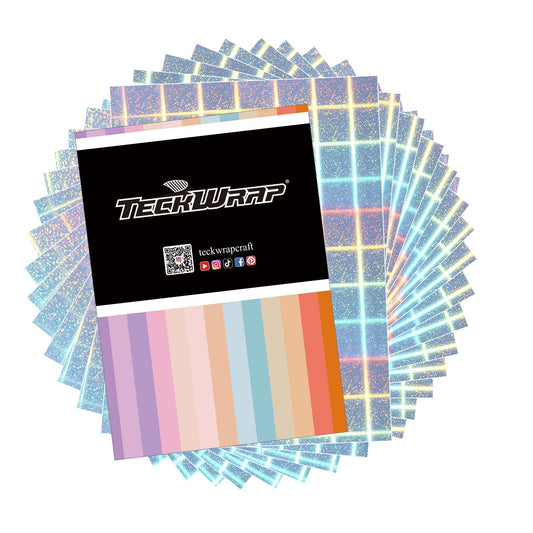 Teckwrap Holographic Checkered Inkjet Printable Sticker Vinyl