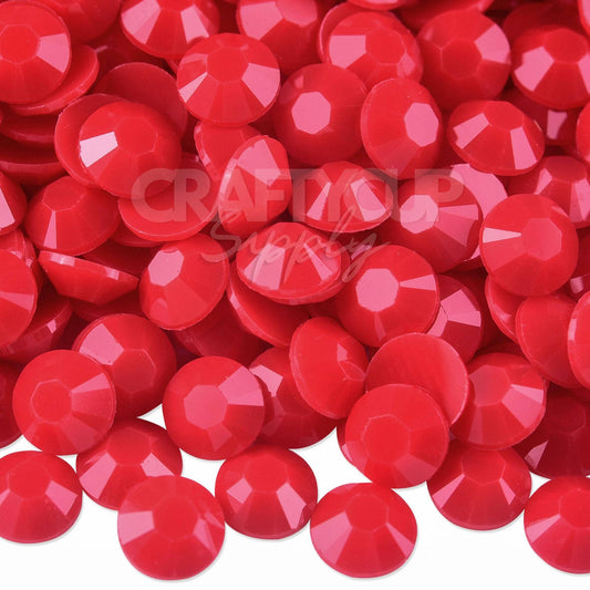 jelly resin red rhinestones