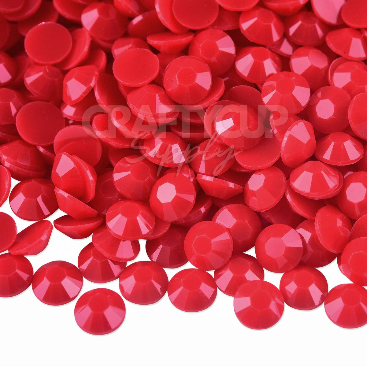 Smooth Red Rhinestone Red Jelly 5mm (SS20) Solid Colour Rhinestones | UK Blanks – CraftyCupSupply