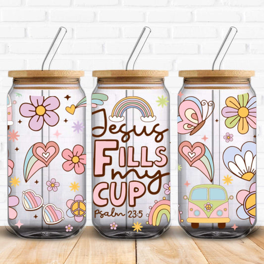 Jesus Fills My Cup | UV DTF Wrap