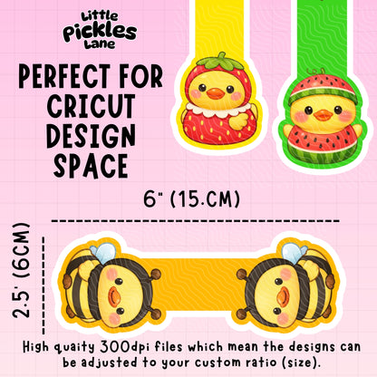 Rubber Ducks Magnetic Bookmark Bundle | Digital Download
