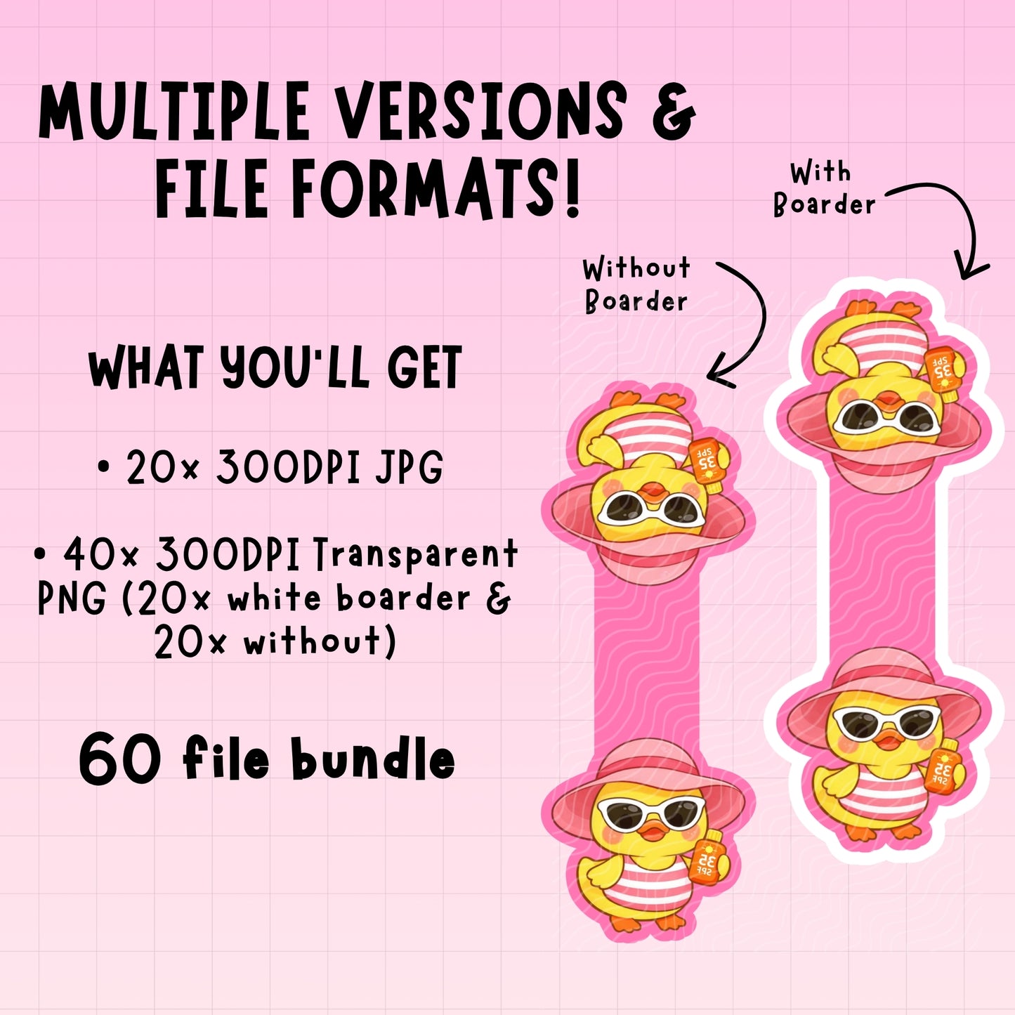 Rubber Ducks Magnetic Bookmark Bundle | Digital Download