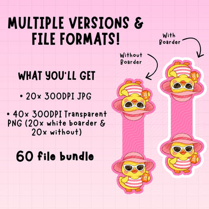 Rubber Ducks Magnetic Bookmark Bundle | Digital Download