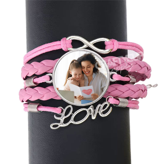 Sublimation Woven Leather Bracelet