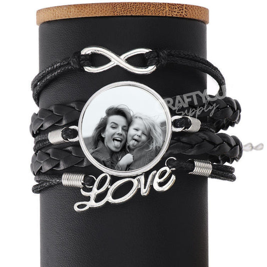 Sublimation Woven Leather Bracelet