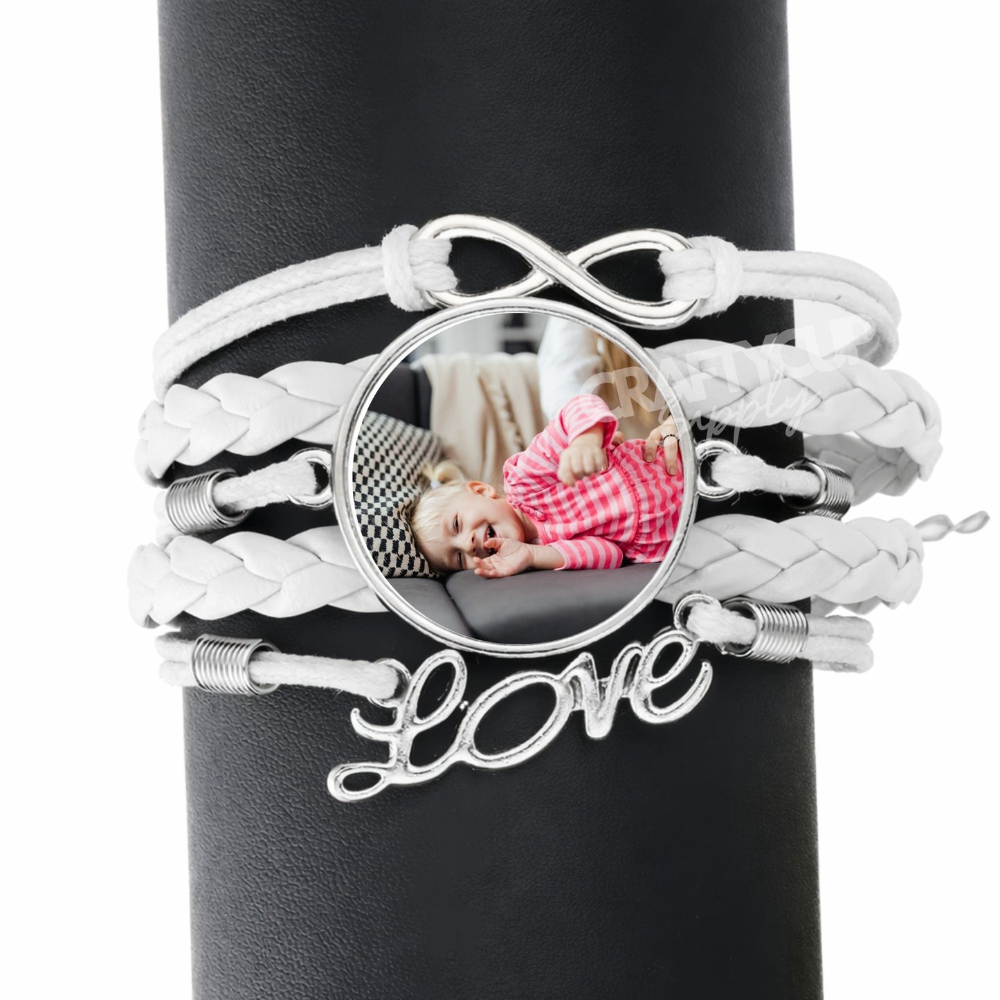 Sublimation Woven Leather Bracelet